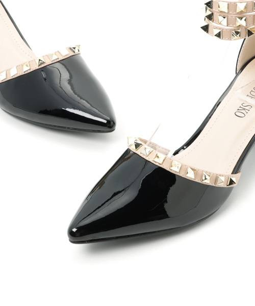 RODE SKO（ロデスコ）の「RODE SKO ADELITA スタッズヒールパンプス（その他シューズ・レディース・グレー/ブラック/ベージュ・38/36/37）」の8枚目の写真