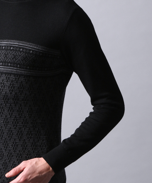 5351 POUR LES HOMMES（ゴーサンゴーイチプールオム）の「レトロダイヤタートルネックニット（ニット/セーター・メンズ・ホワイト/ブラック・1/2/3）」の13枚目の写真