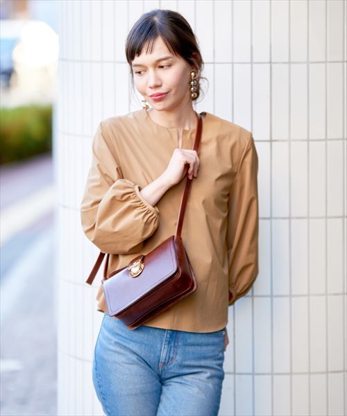 ADAM ET ROPE'(アダムエロペ)の「バルーンスリーブブラウス(シャツ/ブラウス・レディース・キャメル/オフホワイト/ブラック/ピンク/キナリ/オレンジ・FREE)」の20枚目の写真