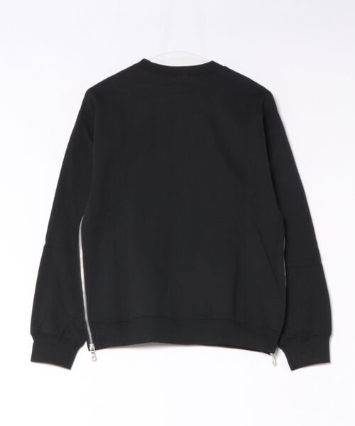 Re Youth（リユース）の「オーバーサイズ ドロップショルダー 裾ジップ クルースウェット（スウェット・レディース・ホワイト/ブラック・X-SMALL）」の5枚目の写真