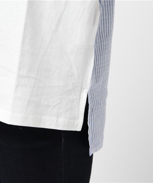 LBC（エルビーシー）の「animal柄パッチワーク                （Tシャツ/カットソー・レディース・オフホワイト/ネイビー・MEDIUM/LARGE）」の8枚目の写真