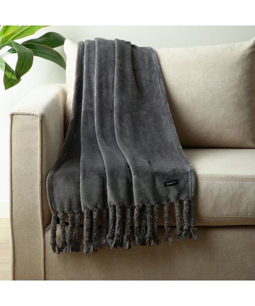Francfranc フランフラン の 800x1500 ゴーディス スロー ひざ掛け グレー ブランケット Wear