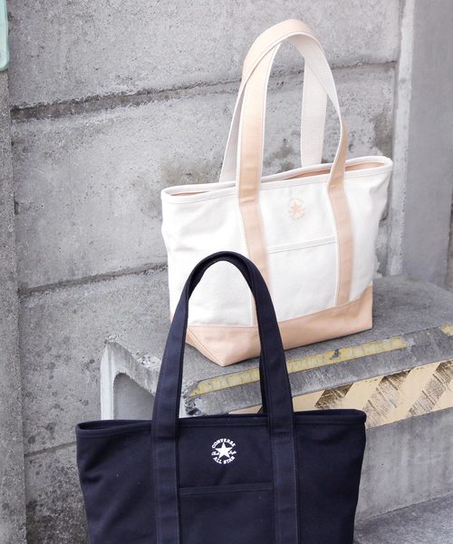 CONVERSE(コンバース)の「【CONVERSE/コンバース】canvas M tote/キャンバスMトートバッグ(トートバッグ・レディース・ベージュ/ブラック/ホワイト/ブラック系その他/レッド/ネイビー/グレー/ダークベージュ/ベージュ系その他/グリーン/ライトブラウン/ブルー/ブラック系その他3/アイボリー/レッド系その他/ワインレッド・FREE)」の9枚目の写真