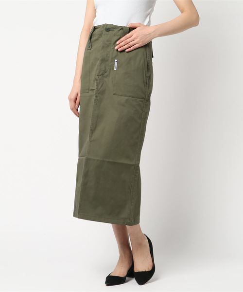 CHEVRE（シェーブル）の「【CHEVRE/シェーブル】FATIGUESK/ファティーグスカート（スカート・レディース・ベージュ/グリーン・36/38）」の5枚目の写真