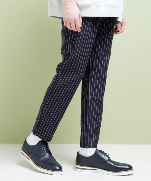 EMMA CLOTHES（エマクローズ）の「イージースラックス TR Band Summer Slacks（スラックス・メンズ・ブラック/ベージュ/ネイビー/グレー/ブラック系その他/ブルー系その他・S/M/L）」の6枚目の写真