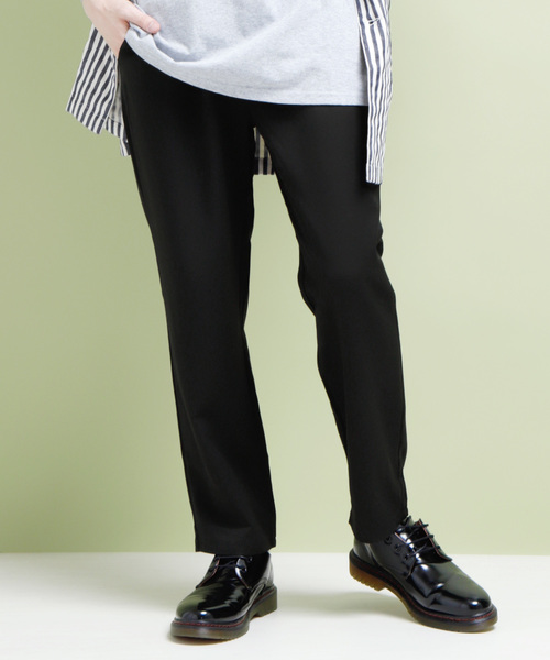 EMMA CLOTHES（エマクローズ）の「イージースラックス TR Band Summer Slacks（スラックス・メンズ・ブラック/ベージュ/ネイビー/グレー/ブラック系その他/ブルー系その他・S/M/L）」の2枚目の写真