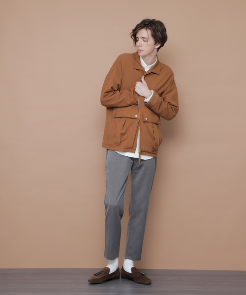 EMMA CLOTHES（エマクローズ）の「イージースラックス TR Band Summer Slacks（スラックス・メンズ・ブラック/ベージュ/ネイビー/グレー/ブラック系その他/ブルー系その他・S/M/L）」の9枚目の写真