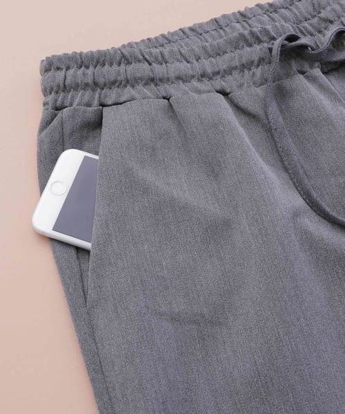 EMMA CLOTHES（エマクローズ）の「イージースラックス TR Band Summer Slacks（スラックス・メンズ・ブラック/ベージュ/ネイビー/グレー/ブラック系その他/ブルー系その他・S/M/L）」の16枚目の写真