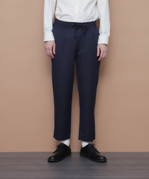 EMMA CLOTHES（エマクローズ）の「イージースラックス TR Band Summer Slacks（スラックス・メンズ・ブラック/ベージュ/ネイビー/グレー/ブラック系その他/ブルー系その他・S/M/L）」の21枚目の写真