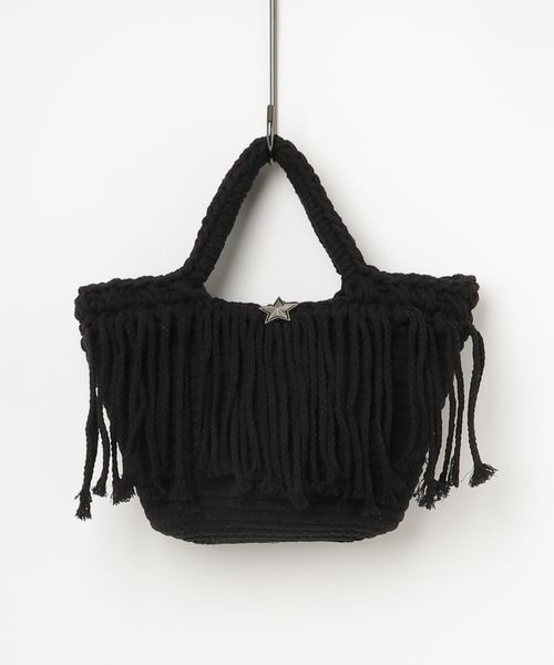 VENCEEXCHANGE（ヴァンスエクスチェンジ）の「コンチョフリンジトート（トートバッグ・レディース・スカイブルー/ブラック/オフホワイト・FREE）」の3枚目の写真