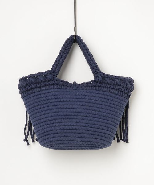 VENCEEXCHANGE（ヴァンスエクスチェンジ）の「コンチョフリンジトート（トートバッグ・レディース・スカイブルー/ブラック/オフホワイト・FREE）」の4枚目の写真