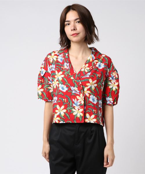 WEGO（ウィゴー）の「WEGO/アロハパフスリーブクロップドシャツ（シャツ/ブラウス・レディース・その他1/その他2・FREE）」の7枚目の写真