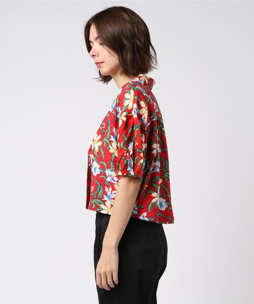 WEGO（ウィゴー）の「WEGO/アロハパフスリーブクロップドシャツ（シャツ/ブラウス・レディース・その他1/その他2・FREE）」の3枚目の写真