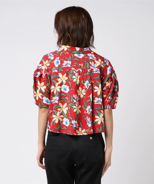 WEGO（ウィゴー）の「WEGO/アロハパフスリーブクロップドシャツ（シャツ/ブラウス・レディース・その他1/その他2・FREE）」の4枚目の写真