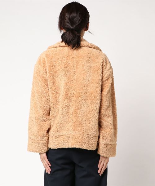 LINE8(ラインエイト)の「LINE8 ボアジャケット TAN(ダウンジャケット/コート・レディース・その他・S/XS/M)」の4枚目の写真