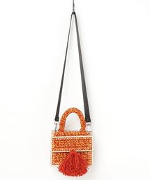 【lala Born】手編みタッセル付きショルダーバッグ