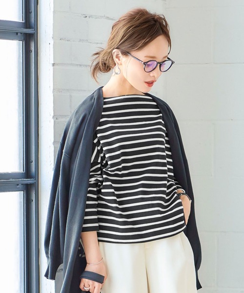 MikiA.P.C. アーペーセー ロゴボーダーカットソー M 美品 MikiA.P.C. アーペーセー ロゴボーダーカットソー M 美品 フレア