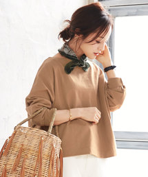 KOBE LETTUCE | 【WEARISTA田中亜希子さん×KOBE LETTUCEコラボ】ボーダー柄or無地ヘビーウェイトカットソーボートネックプルオーバー(Tシャツ/カットソー)