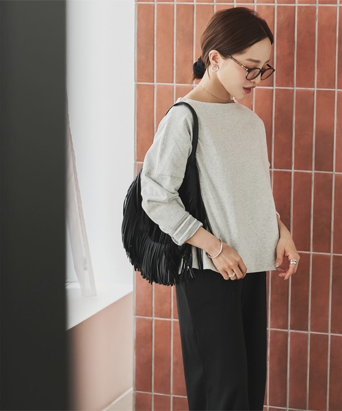 セール】ボーダー柄or無地コットン100％ヘビーウェイトカットソー