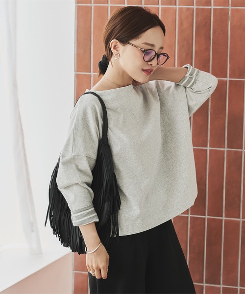 ■美品■ブルネロクチネリ ボウタイ 長袖 カットソー ラインストーン L 641-273-1.jpg