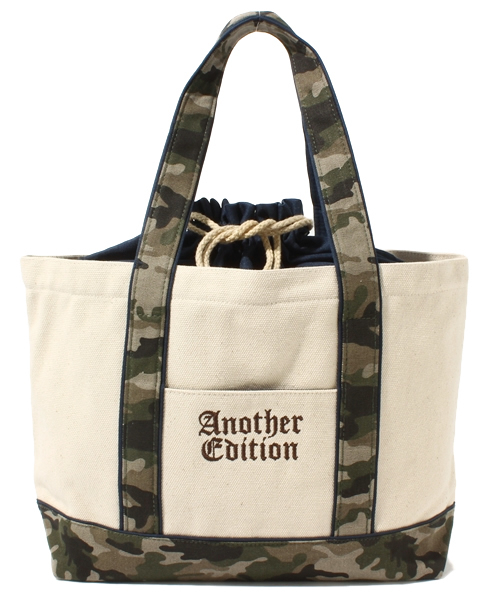 Another Edition（アナザーエディション）の「AE Canvas TOTE M（トートバッグ・レディース・ブラック/オリーブ・フリー）」の2枚目の写真