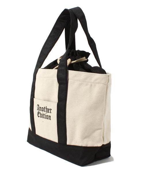 Another Edition（アナザーエディション）の「AE Canvas TOTE M（トートバッグ・レディース・ブラック/オリーブ・フリー）」の4枚目の写真