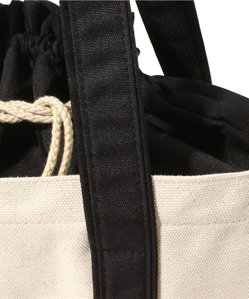 Another Edition（アナザーエディション）の「AE Canvas TOTE M（トートバッグ・レディース・ブラック/オリーブ・フリー）」の6枚目の写真