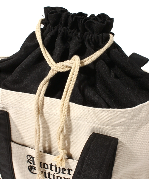 Another Edition（アナザーエディション）の「AE Canvas TOTE M（トートバッグ・レディース・ブラック/オリーブ・フリー）」の8枚目の写真