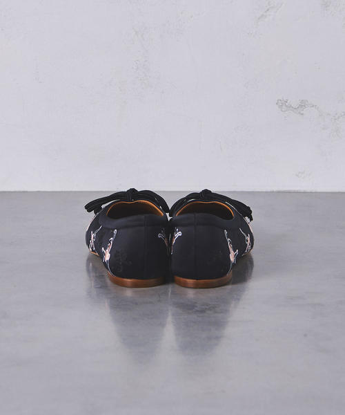 最終価格☆美品☆【別注】＜PIPPICHIC＞STN SQU バレエシューズ 最終価格☆美品☆【別注】＜PIPPICHIC＞STN SQU バレエシューズ