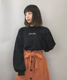 tiptop | 裏起毛フリルハイネックロゴスウェットプルオーバー(スウェット)