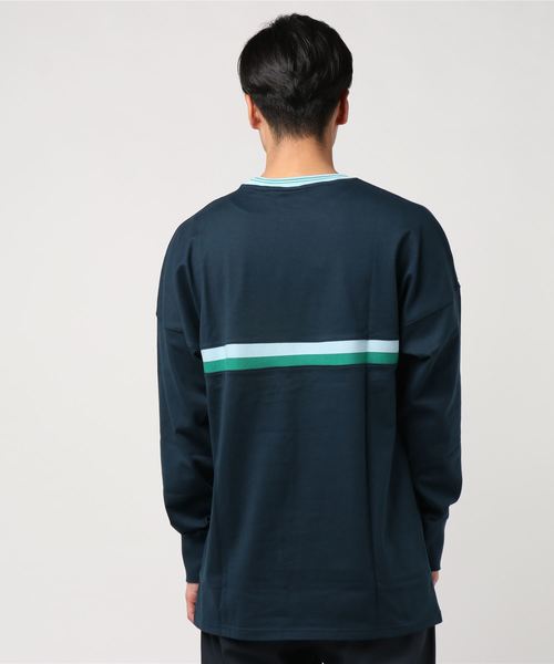 FTC（エフティーシー）の「STRIPE RIB L/S TOP（Tシャツ/カットソー・メンズ・ホワイト/ネイビー/マスタード・SMALL/MEDIUM/LARGE/X-LARGE）」の5枚目の写真