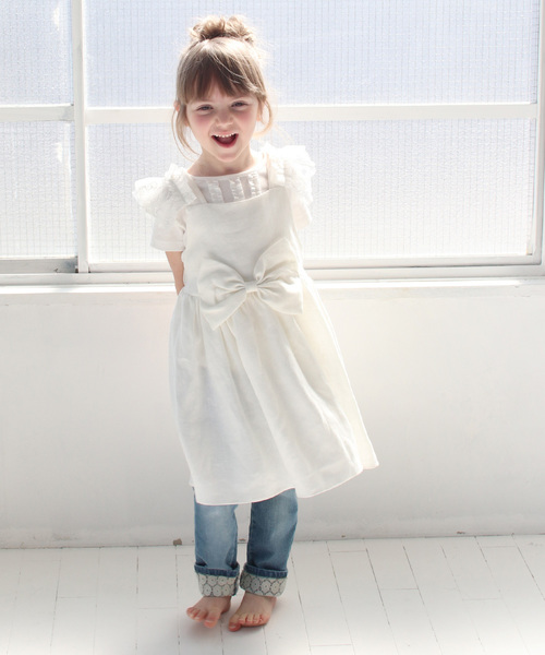 Rora（ローラ）の「ホワイトデー エプロン ドレス（エプロン・キッズ・ホワイト・S/M）」の3枚目の写真