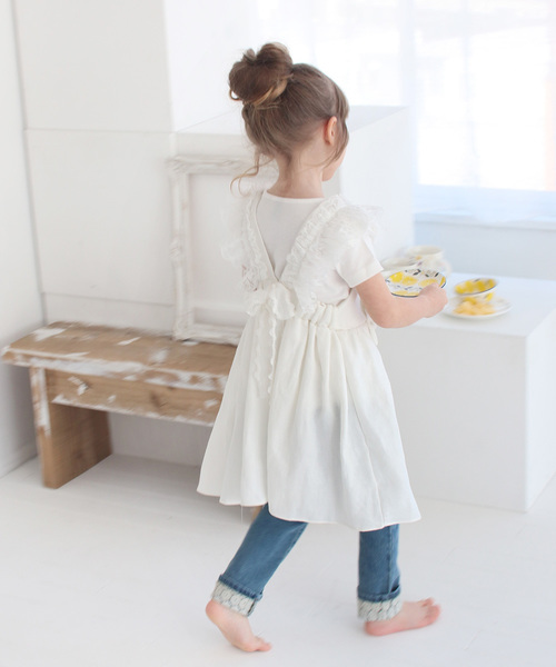 Rora（ローラ）の「ホワイトデー エプロン ドレス（エプロン・キッズ・ホワイト・S/M）」の6枚目の写真