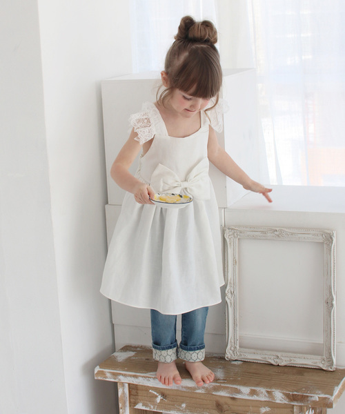 Rora（ローラ）の「ホワイトデー エプロン ドレス（エプロン・キッズ・ホワイト・S/M）」の7枚目の写真