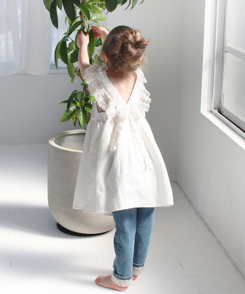 Rora（ローラ）の「ホワイトデー エプロン ドレス（エプロン・キッズ・ホワイト・S/M）」の13枚目の写真