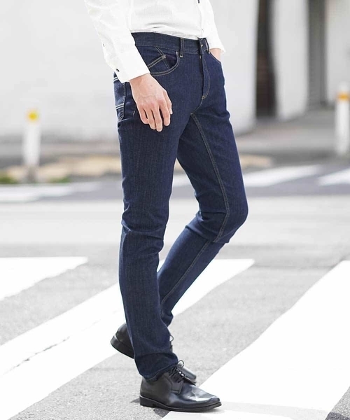 MK MICHEL KLEIN HOMME （エムケーミッシェルクランオム）の「デニム（ヴィンテージ 2WAYストレッチデニム）（デニムパンツ・メンズ・ネイビー/ブルー/ブラック・44/50/48/42/46）」の3枚目の写真