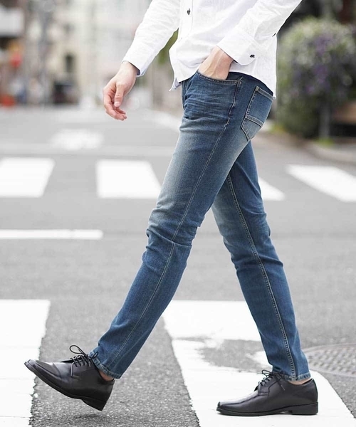 MK MICHEL KLEIN HOMME （エムケーミッシェルクランオム）の「デニム（ヴィンテージ 2WAYストレッチデニム）（デニムパンツ・メンズ・ネイビー/ブルー/ブラック・44/50/48/42/46）」の19枚目の写真