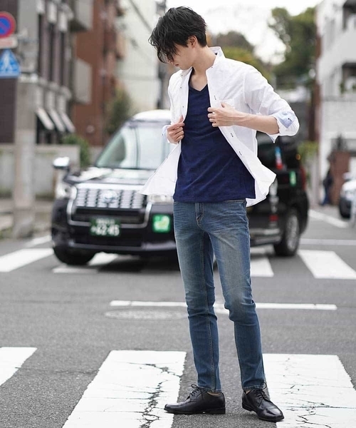 MK MICHEL KLEIN HOMME （エムケーミッシェルクランオム）の「デニム（ヴィンテージ 2WAYストレッチデニム）（デニムパンツ・メンズ・ネイビー/ブルー/ブラック・44/50/48/42/46）」の16枚目の写真