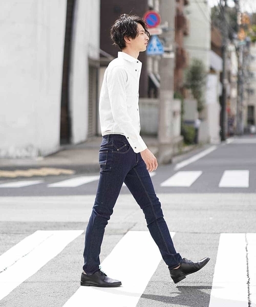 MK MICHEL KLEIN HOMME （エムケーミッシェルクランオム）の「デニム（ヴィンテージ 2WAYストレッチデニム）（デニムパンツ・メンズ・ネイビー/ブルー/ブラック・44/50/48/42/46）」の12枚目の写真