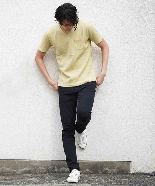 MK MICHEL KLEIN HOMME （エムケーミッシェルクランオム）の「デニム（ヴィンテージ 2WAYストレッチデニム）（デニムパンツ・メンズ・ネイビー/ブルー/ブラック・44/50/48/42/46）」の4枚目の写真