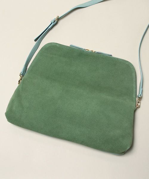 green label relaxing（グリーンレーベルリラクシング）の「POPCORN イソザイコンビ3WAY クラッチ・ショルダーバッグ（ショルダーバッグ・レディース・オフホワイト/ライトグレー/ライム/ネイビー/ピンク・フリー）」の16枚目の写真