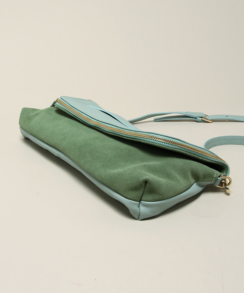 green label relaxing（グリーンレーベルリラクシング）の「POPCORN イソザイコンビ3WAY クラッチ・ショルダーバッグ（ショルダーバッグ・レディース・オフホワイト/ライトグレー/ライム/ネイビー/ピンク・フリー）」の6枚目の写真