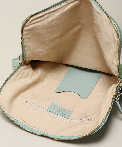 green label relaxing（グリーンレーベルリラクシング）の「POPCORN イソザイコンビ3WAY クラッチ・ショルダーバッグ（ショルダーバッグ・レディース・オフホワイト/ライトグレー/ライム/ネイビー/ピンク・フリー）」の8枚目の写真