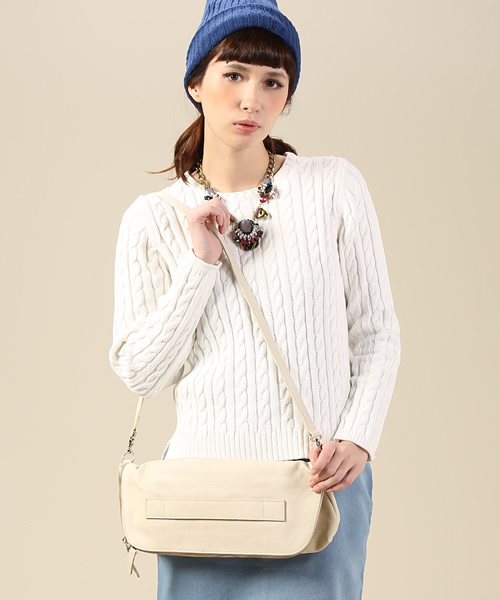 green label relaxing（グリーンレーベルリラクシング）の「POPCORN イソザイコンビ3WAY クラッチ・ショルダーバッグ（ショルダーバッグ・レディース・オフホワイト/ライトグレー/ライム/ネイビー/ピンク・フリー）」の21枚目の写真