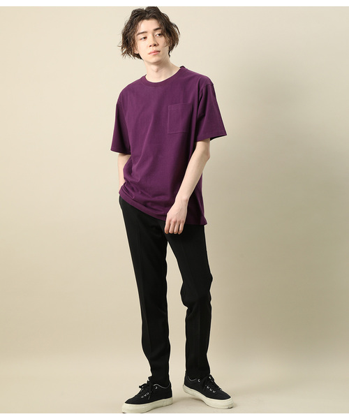 JUNRED(ジュンレッド)の「USAコットンルーズシルエットT(Tシャツ/カットソー・メンズ・ホワイト/ブラック/パープル/オレンジ・S/M/L)」の8枚目の写真