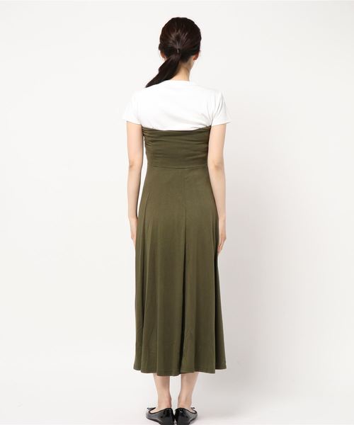 KOBE LETTUCE（コウベレタス）の「ベアワンピースorマキシ丈2wayフレアスカート（スカート・レディース・ブラック/カーキ/オレンジ/グリーン/マスタード/モカ/パープル系その他/チャコール・FREE）」の10枚目の写真