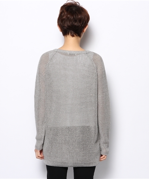 mystic（ミスティック）の「畔すかしカーディガン（カーディガン/ボレロ・レディース・アイボリー/グレー/レッド/ミント・ﾌﾘ-）」の11枚目の写真