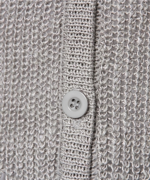 mystic（ミスティック）の「畔すかしカーディガン（カーディガン/ボレロ・レディース・アイボリー/グレー/レッド/ミント・ﾌﾘ-）」の6枚目の写真