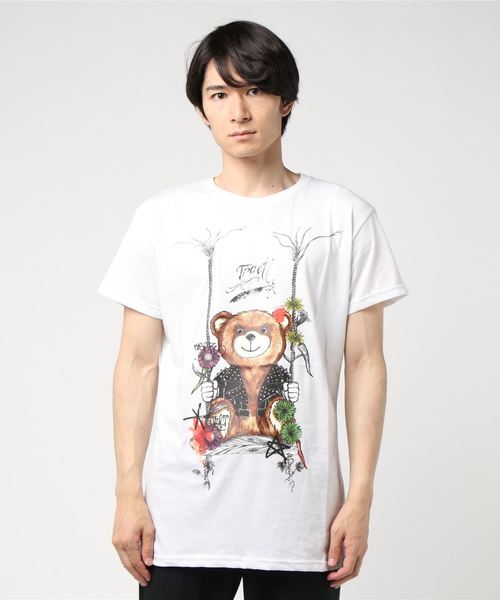 Tract(トラクト)の「NEW BEAR(Tシャツ/カットソー)」|ホワイト
