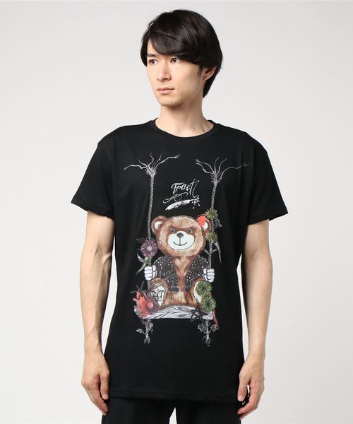 Tract(トラクト)の「NEW BEAR(Tシャツ/カットソー)」|ブラック